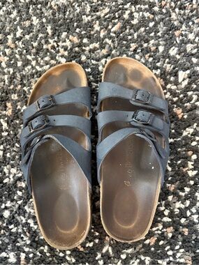 Three-Strap navy Florida Women’s Slide Birkenstock